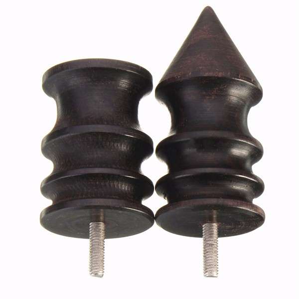 Pointed/Round Ebony Cocobolo Leather Burnisher