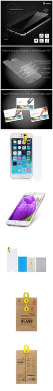 BASEUS 0.3mm 9H Explosion-proof Tempered Glass Screen Protector For Apple iPhone 6 6S 6Plus 6S Plus