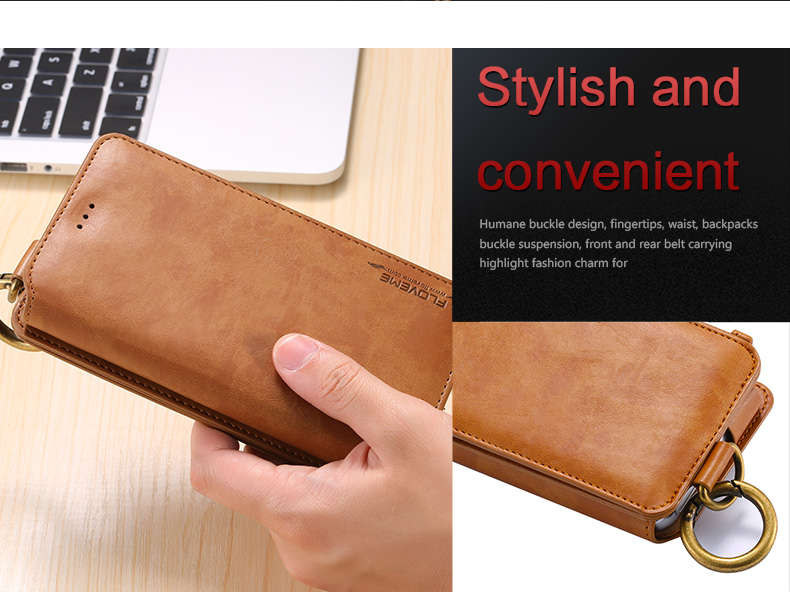 Floveme Universal Retro PU Separable Wallet Case Cover For Samsung Galaxy Note 5/S6 Edge Plus
