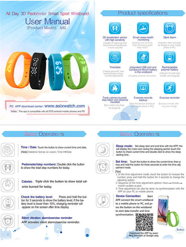 A6 Smart Watch