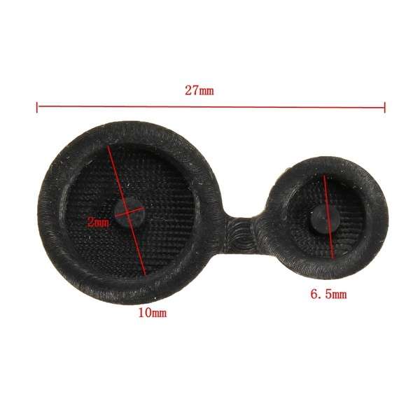 2 Button Key Fob Case Rubber Pad For Peugeot 106 206 306 405 406 SAXO XSARA