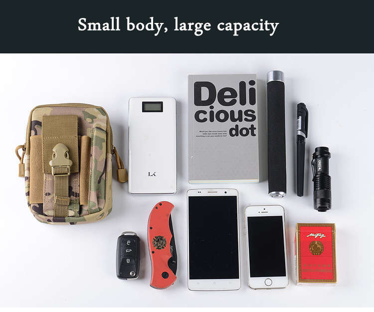 Outdoor Tactical Sport Multi-functional Waist Belt Pouch Wallet Storage Bag For Smartphone