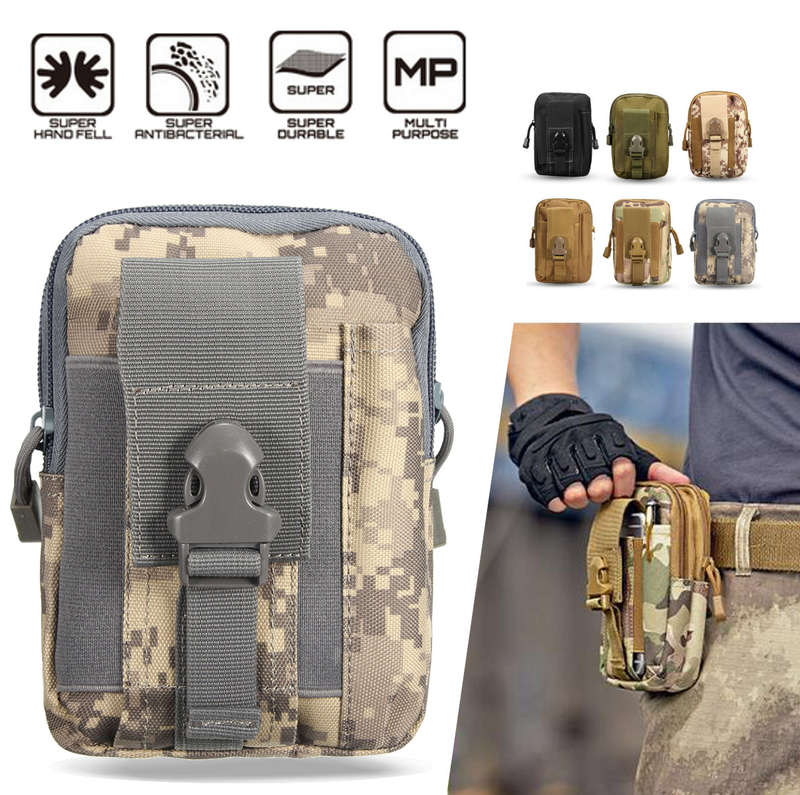 Outdoor Tactical Sport Multi-functional Waist Belt Pouch Wallet Storage Bag For Smartphone
