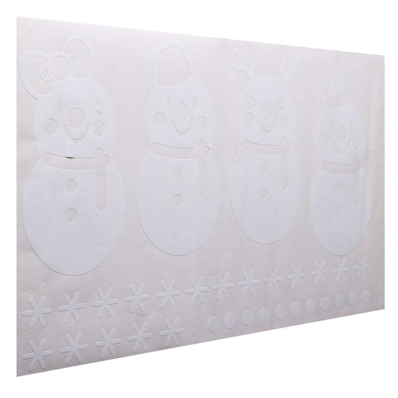 Merry Christmas Snowflake Snowman Wall Sticker Window Wall Sticker Decor