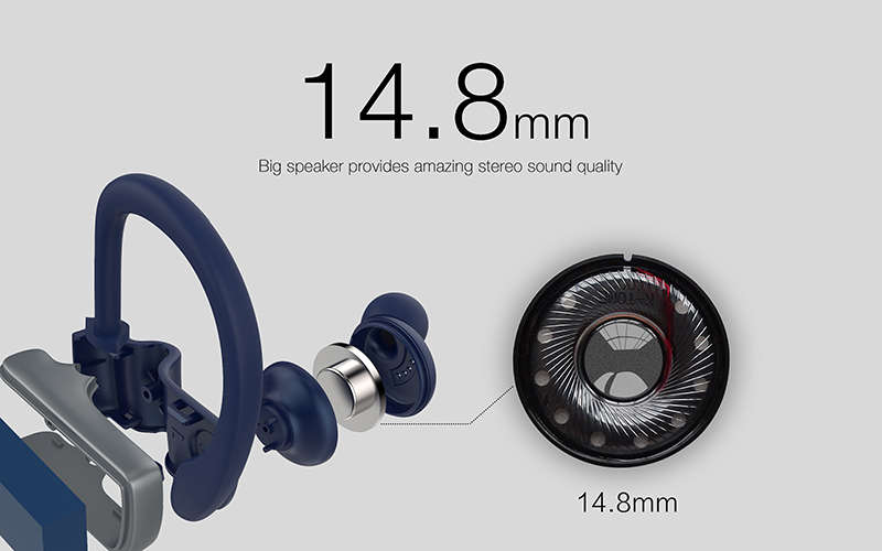 Roman S560 Sport Anti-sweat Stereo Wireless Bluetooth V4.1 Headphone Earphone With Mic