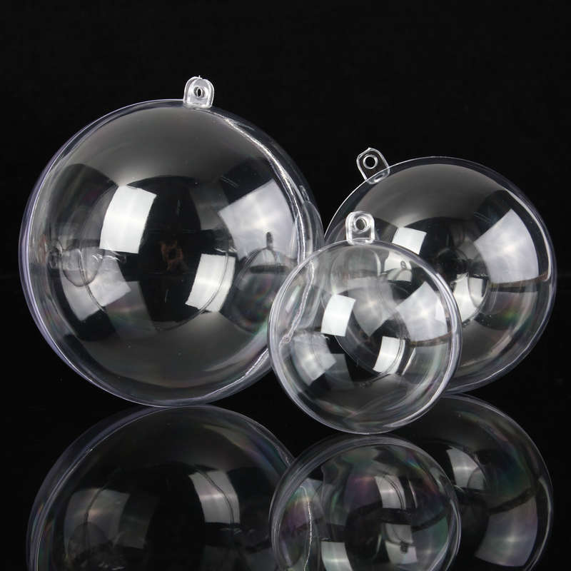 5pcs Christmas Tree Decoration Clear Hanging Ball Gift Candy Hanging Decration Ball