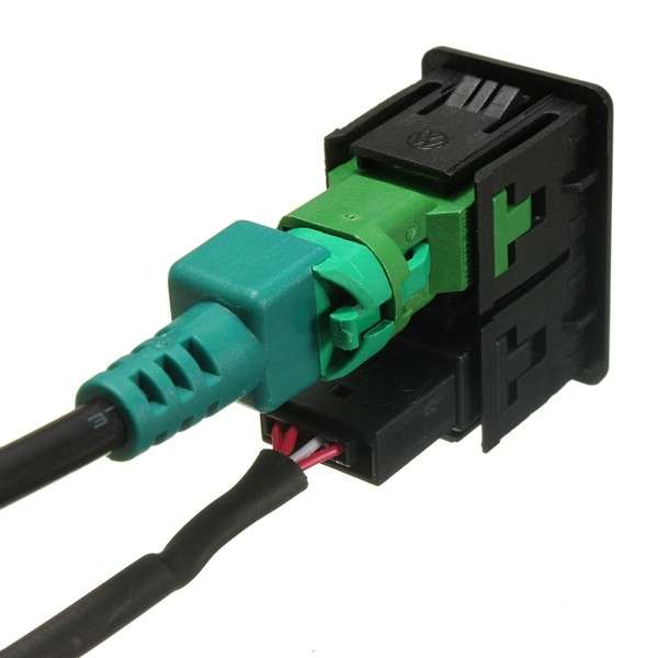 AUX USB Switch Cable For RCD510 310 300 RNS315 VW Passat B6 B7 CC MK6 GOLF JETTA