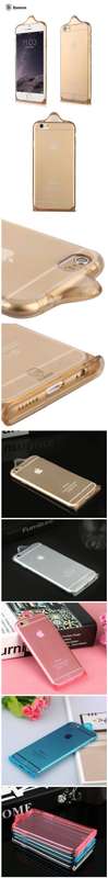 BASEUS 0.6mm Condom Design Soft TPU Gel Back Case Cover For Apple iPhone 6 6S 6Plus 6S Plus