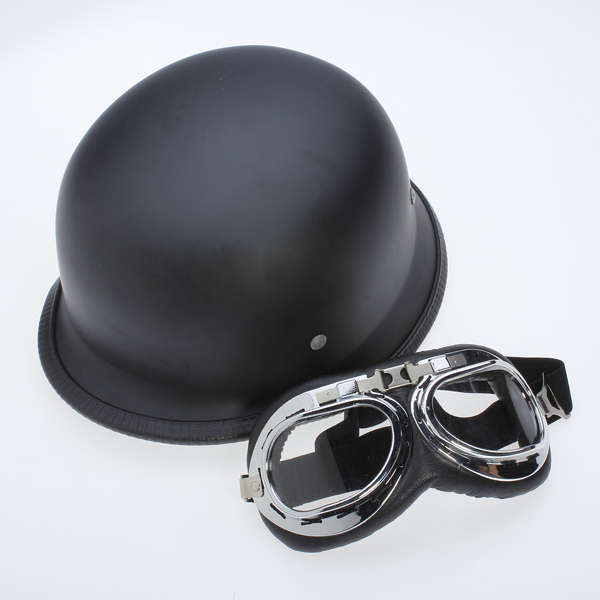 Motorcycle Half Helmet Chopper Cruiser Biker Matte