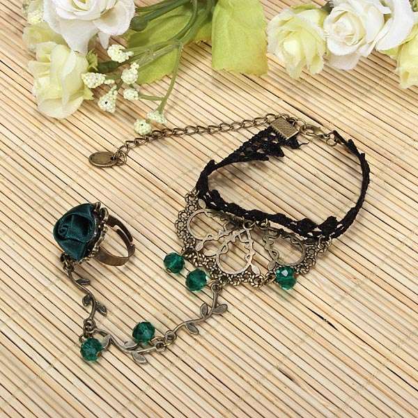 Flower Lace Ring Bracelet