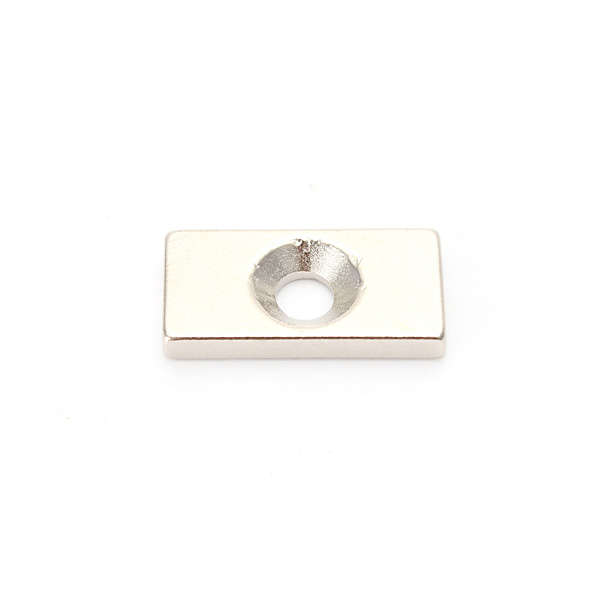 10PCS 20x10x3mm Neodymium Magnets Hole 4mm Rare Earth Magnet