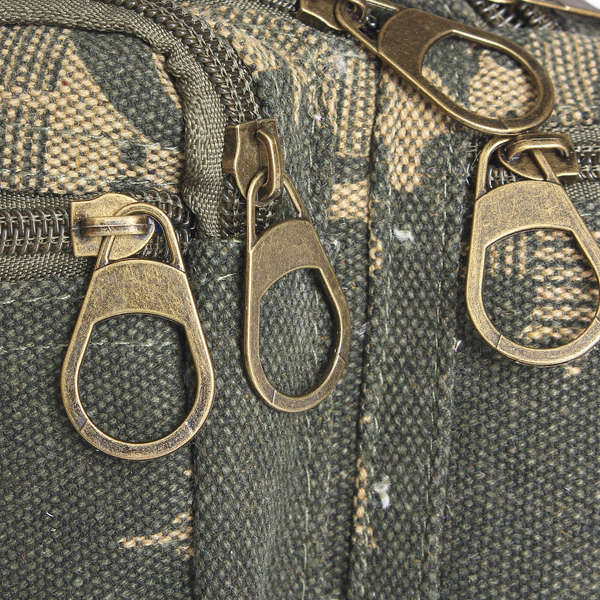 Mens Camouflage Canvas  Camping Waist Bag