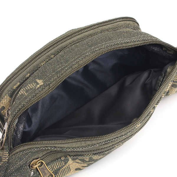 Mens Camouflage Canvas  Camping Waist Bag
