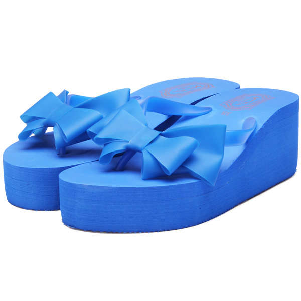 Thick Bottom Bowknot Flip-Flops