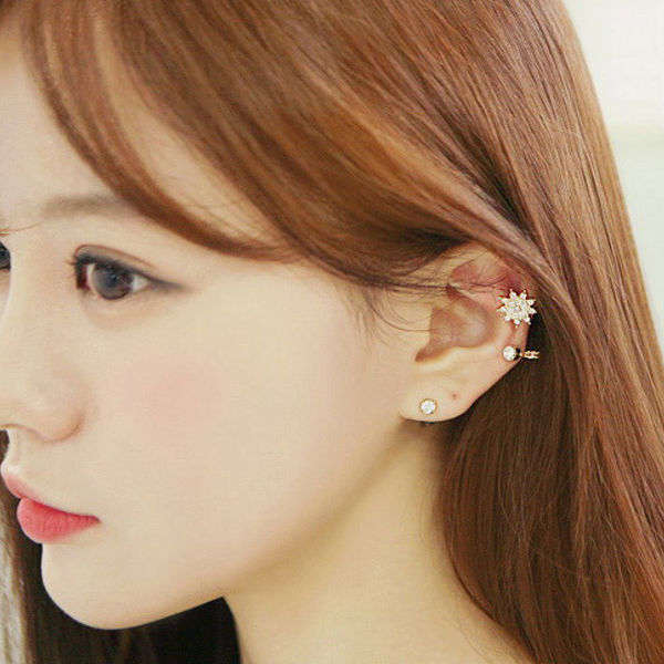 Rhinestone Ear Studs