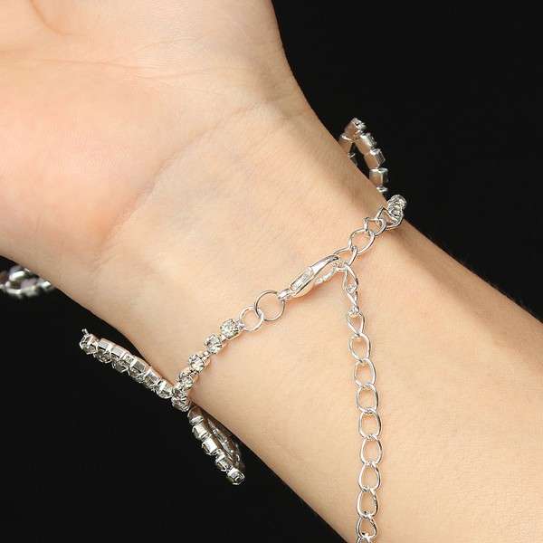 Leaves Crystal Metal Chain