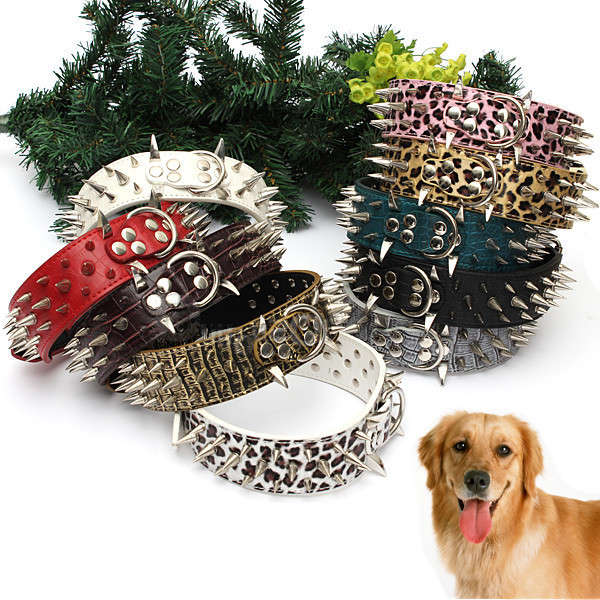Pet Bulldog Spiked Collar