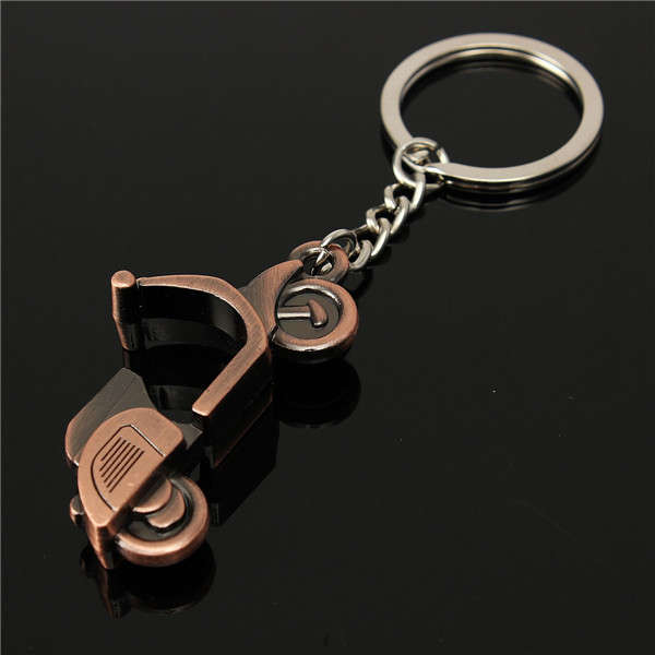 bronze keychain scooter keyring