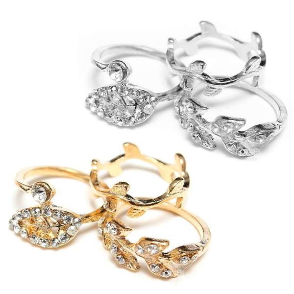 Leaf Three Piece Ring