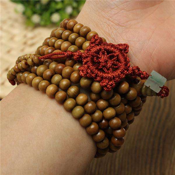 Sandalwood Buddhist Prayer Bead Bracelet