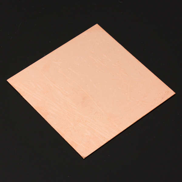 99.9% Pure Copper Sheet Metal Plate 1mm*100mm*100mm -- Banggood.com