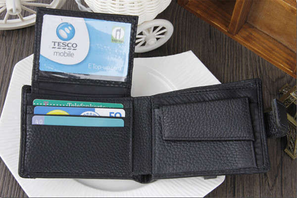 Men Leather  Pockets Wallet Money Purse ID Credit Card Clutch