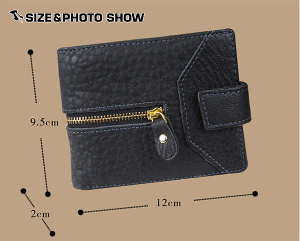 Men Leather  Pockets Wallet Money Purse ID Credit Card Clutch