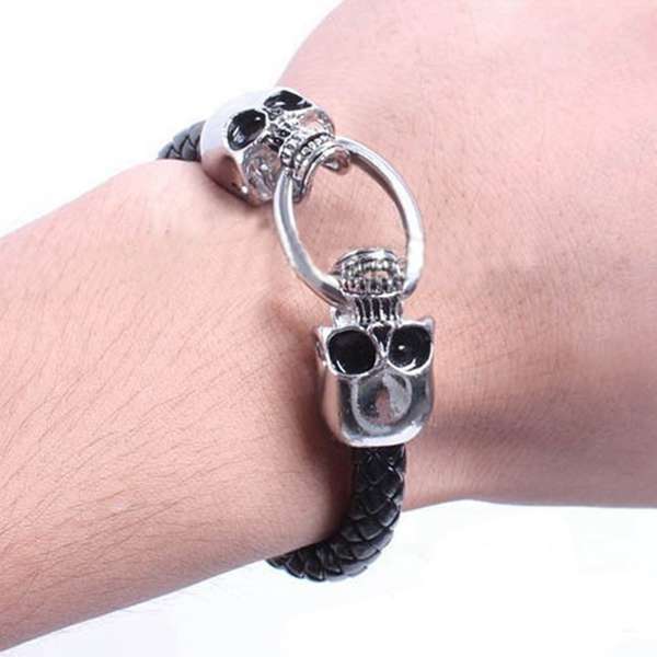 Skeleton Stainless Steel Men Bracelet