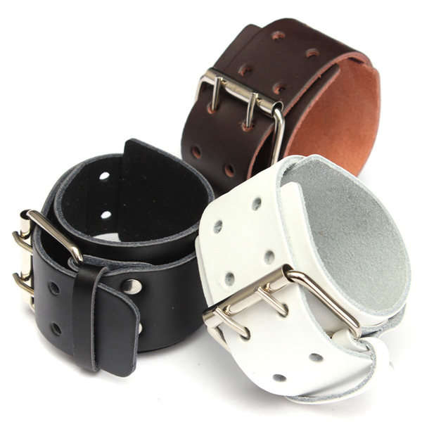 Genuine Leather Wide Bracelet