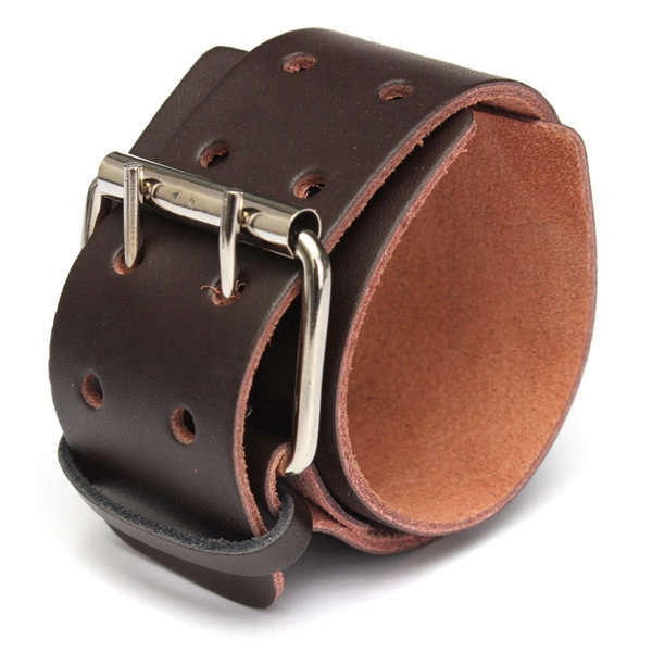 Genuine Leather Wide Bracelet