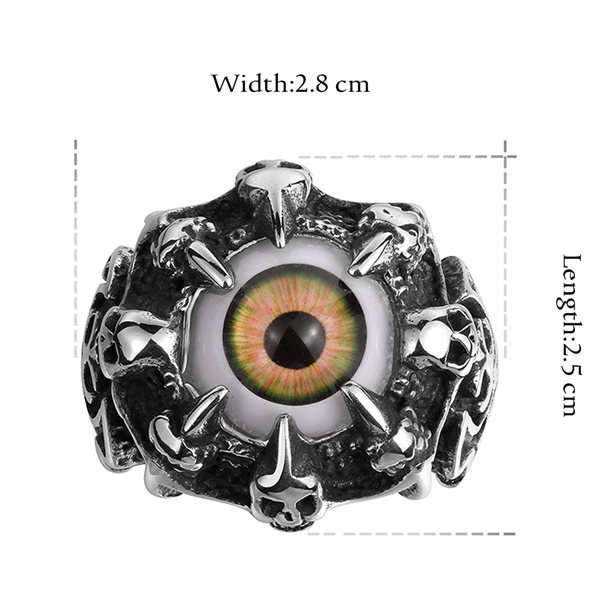 Claw Evil Eye Ring