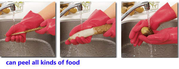 1 Pair Peeling Tomato Gloves Peel Vegetable Fish Scale Gloves Kitchen Tools