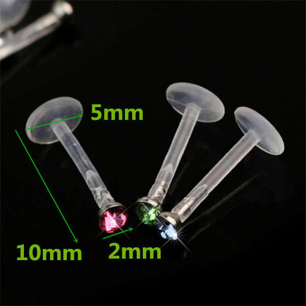 Crystal Lip Rings
