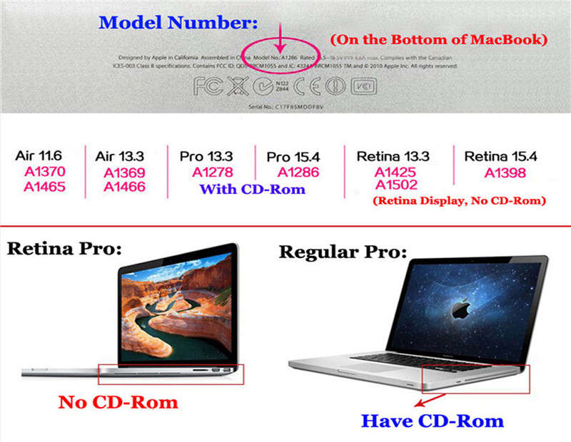 Cover Logo Frosted Surface Matte Hard Cover Laptop Protective Case For Macbook Pro Retina 15.4 Inch