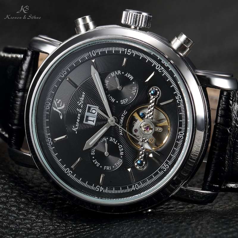 KRONEN & SOHNE Tourbillon Automatic Mechanical Watch BRAND NEW with box and papers
