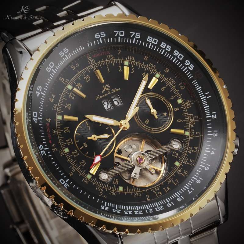 KRONEN & SOHNE Tourbillon Automatic Mechanical Watch BRAND NEW with box and papers