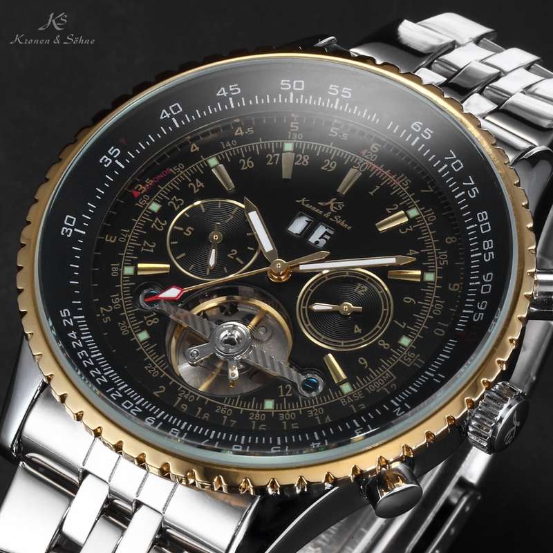 KRONEN & SOHNE Tourbillon Automatic Mechanical Watch BRAND NEW with box and papers