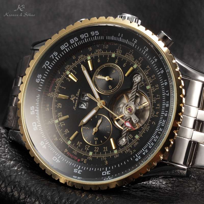 KRONEN & SOHNE Tourbillon Automatic Mechanical Watch BRAND NEW with box and papers