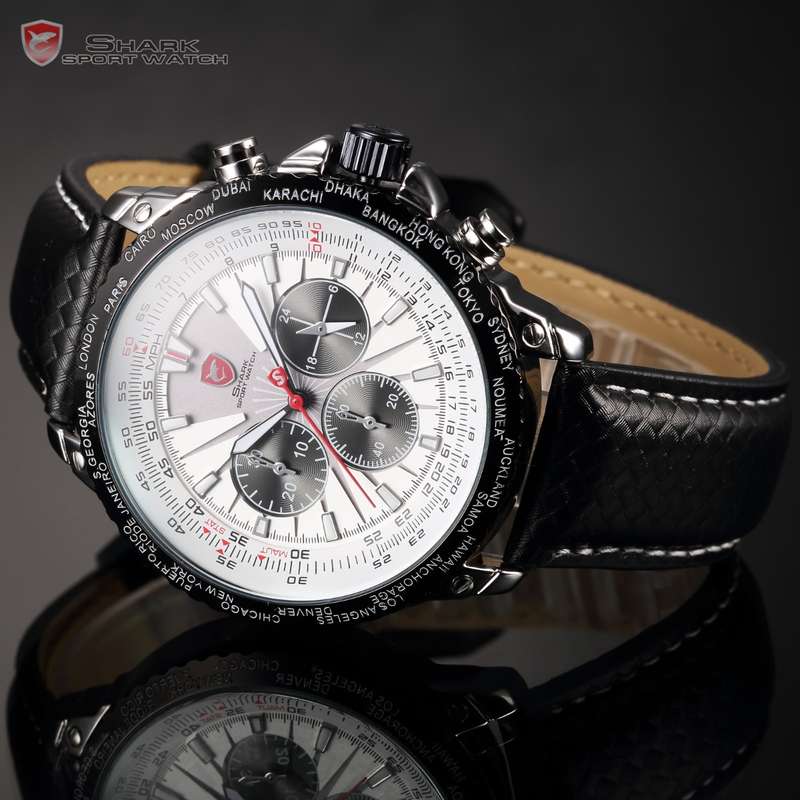 SHARK Worldtimer 1/20sec Chronograph Watch Brand New W/ BOX, PAPERS, LOADED!!