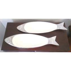 Platter - set aluminium fish platters (2 in a pack)