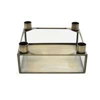 Candle holder - Brass 4 Sqaure candle holder