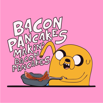 Bacon Pancakes - Light-pink Xxxl Female