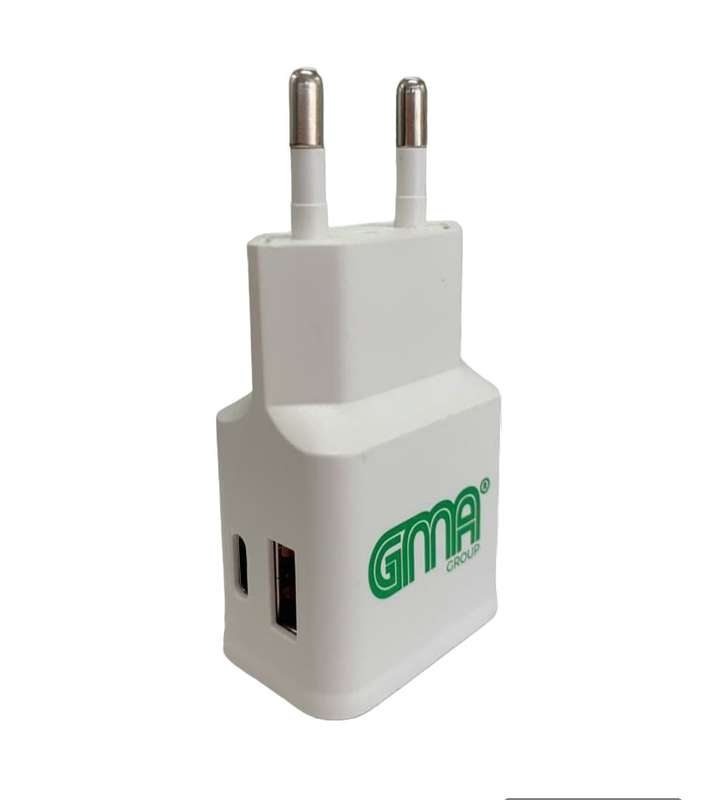 GMA Dual Wall Charger  USB & USB-C