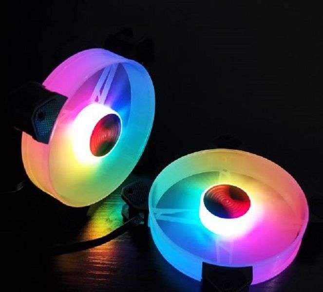 RGB Computer Case Cooling Fan Kit with controller and remote - 3 FANS