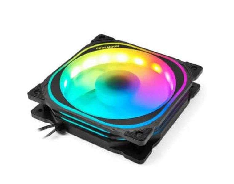 RGB Computer Case Cooling Fan Kit with controller and remote - 3 FANS