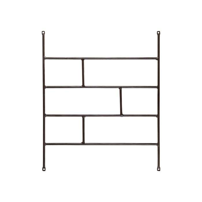 Xpanda Bronze Brick Design Wooden Window Burglar Bars- 530mm x 700mm