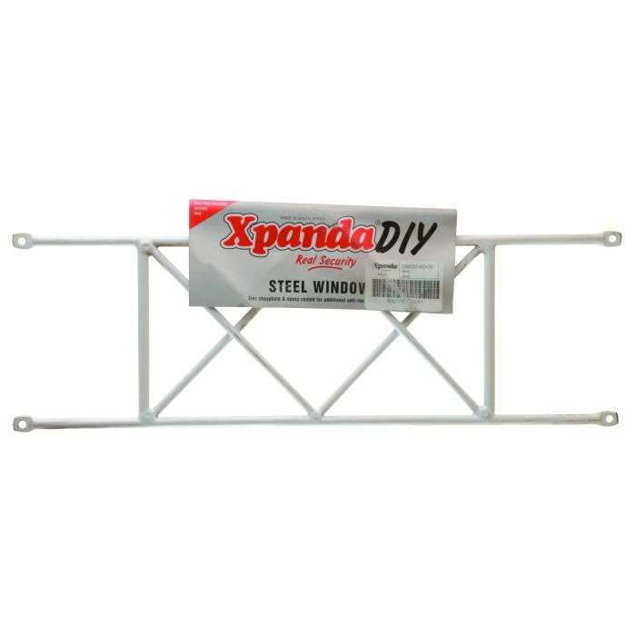Xpanda White Diamond Design Wooden Window Burglar Bars 160H x 460W
