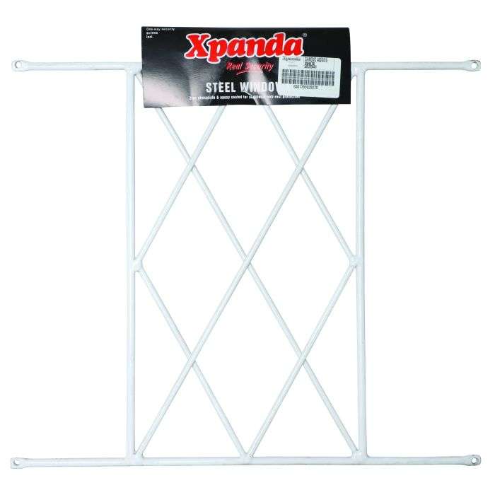 Xpanda White Diamond Design Steel Window Burglar Bar 460 x 410mm
