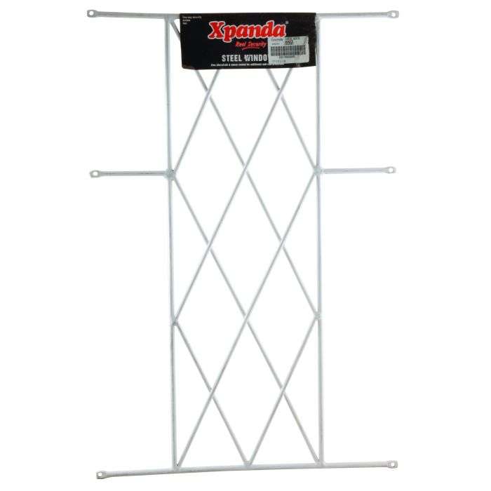 Xpanda White Diamond Design Steel Window Burglar Bar 460 x 700mm