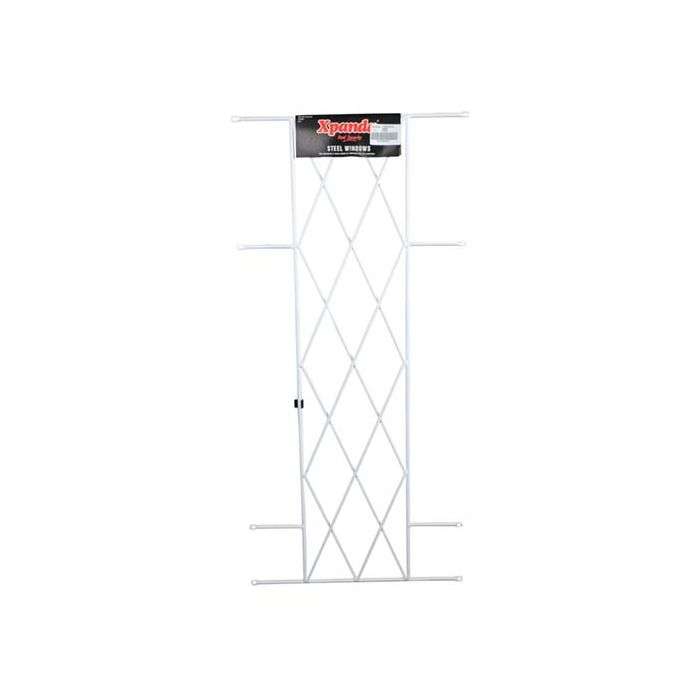Xpanda White Diamond Design Steel Window Burglar Bars 460 x 1000mm